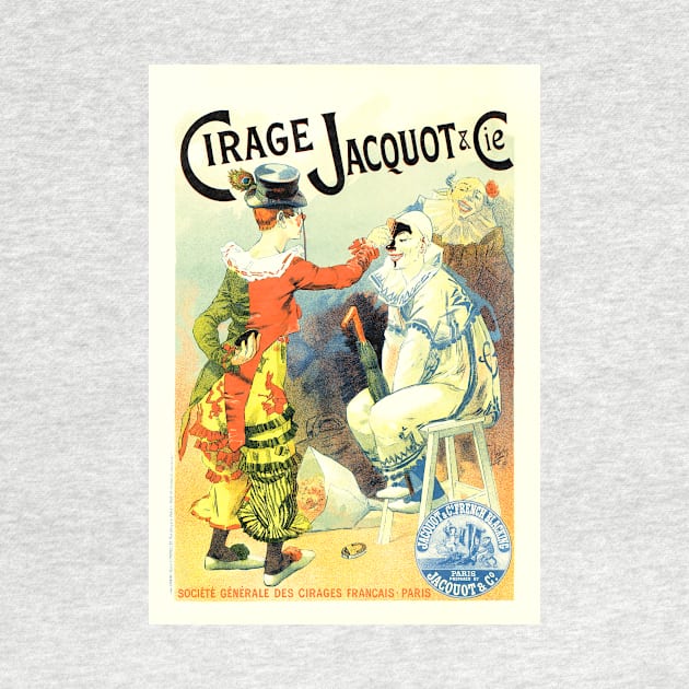 Pantomime Clown CIRAGE JACQUOT Lucien Lefevre Art Nouveau by vintageposters